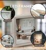 Brown Double Sided LED Photo Frame 6x8 Inches