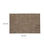 Brown Elise Rectangular PVC Dining Table Placemat