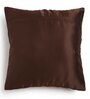 Brown Embroidered Polyester 16X16 Inches Cushion Cover (Set of 5)