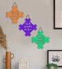 Brown Engineered Wood (Set of 3) Wall Hanging