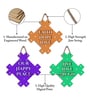 Brown Engineered Wood (Set of 3) Wall Hanging
