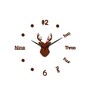 Brown Engineered Wood Switch Modern Wall Clock