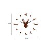 Brown Engineered Wood Switch Modern Wall Clock