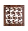 Brown Engineered Wood Set of 12 Hanging Room Divider