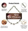 Brown Engineered Wood Wall Hanging