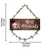 Brown Engineered Wood Wall Hanging
