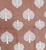 Gharana (60x60) Brown & White Cotton (Set of 6) Table Linen Set