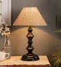 Brown Fabric Table Lamp