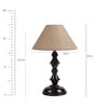 Brown Fabric Table Lamp