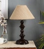 Brown Fabric Table Lamp