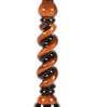 Brown Fabric Shade Table Lamp with Brown Base