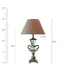 Prato Brown Fabric Shade Table Lamp With Glass Base