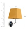 Jumilla Fabric Wall Mounted Uplight Sconce (Yellow)
