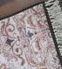 Brown Persian Faux Silk 3 ft x 5 ft Hand Woven Carpet