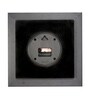 Modern Brown Fiber Square Wall Clock