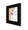 Modern Brown Fiber Square Wall Clock