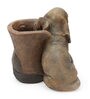 Brown Fibreclay Puppy On Shoe Tatva Vase