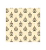 Brown Traditional 150 TC Cotton Single Bed Sized Bed Sheets With 1 Pillow Cover