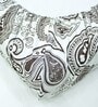 Brown Floral 144 TC 100% Cotton Fitted Bedsheet & 2 Pillow Covers