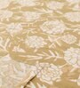 Brown Floral 144 TC Cotton 1 Single Bedsheet with 1 Pillow Cover