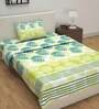 Brown Floral 144 TC Cotton 4 Pieces Bedding Set Pearl Marigold Collection