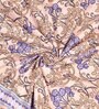 Brown Floral 144 TC Cotton King Bedsheet and 2 Pillow Cover