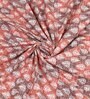 Brown Floral 144 TC Cotton King Bedsheet and 2 Pillow Cover