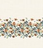 Brown Floral 144 TC Cotton Queen Sized Bed Sheets with 2 Pillow Covers