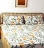 Multicolor Floral 180 TC Cotton Double Bedsheet with 2 Pillow Covers