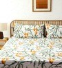 Multicolor Floral 180 TC Cotton Double Bedsheet with 2 Pillow Covers