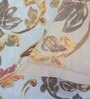 Brown Floral 180 TC Cotton Queen Sized Bed Sheets with 2 Pillow Covers