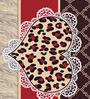 Brown Floral 180 TC Microfiber Single Bedsheet With 1 Pillow Cover