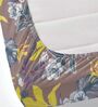 Brown Floral 260 Tc Polycotton Double Fitted Bedsheet With 2 Pillow Covers