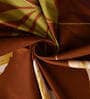 Brown Floral 280 TC Microfibre Fitted Single Bedsheet 1 Pillow Cover