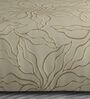 Brown Floral 600TC Cotton Super King Sized Double Bedsheet with 2 Embroidery Pillow Covers