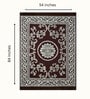 Brown Floral Chenile 5 X 7 Feet Machine Made Carpet Brown Floral Chenile 5 X 7 Feet Machine Made Carpet