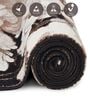 Brown Floral Polypropylene 11 ft x 8 ft Machine Made Carpet