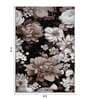 Brown Floral Polypropylene 11 ft x 8 ft Machine Made Carpet