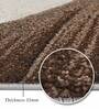 Brown Floral Polypropylene 6 ft x 4 ft Machine Made Carpet
