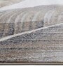 Brown Floral Polypropylene 7 ft x 5 ft Machine Made Carpet
