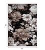 Brown Floral Polypropylene 7 ft x 5 ft Machine Made Carpet