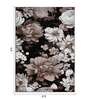 Brown Floral Polypropylene 9 ft x 6 ft Machine Made Carpet