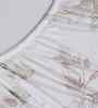Brown Floral Print 300 TC Cotton Double Bed Fitted Sheet with 2 Pillow Case Sensory Bloom Collection