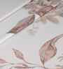 Brown Floral Print 300 TC Cotton King Size Bed Sheet with 2 Pillow Covers Sensory Bloom Collection