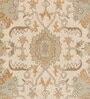Brown Floral Wool 5 x 7 Feet Hand tufted Carpet