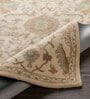 Brown Floral Wool 5 x 7 Feet Hand tufted Carpet