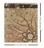 Brown Floral Wool 8 x 10 Feet Hand tufted Carpet