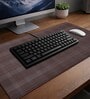 Brown Formal Linen Printed Laptop Mat & Keyboard Mat