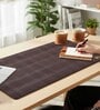 Brown Formal Linen Printed Laptop Mat & Keyboard Mat