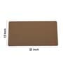 Brown Formal Plain Laptop Mat & Keyboard Mat